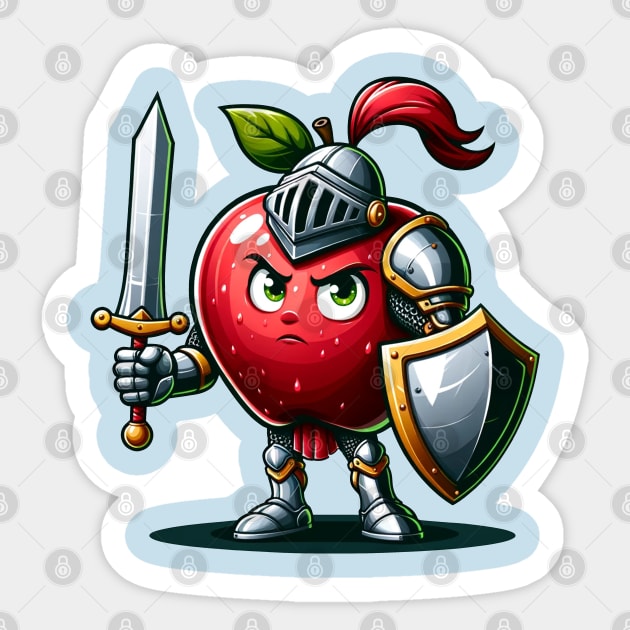 Apple the royal knight Sticker by Ferdi Everywhere